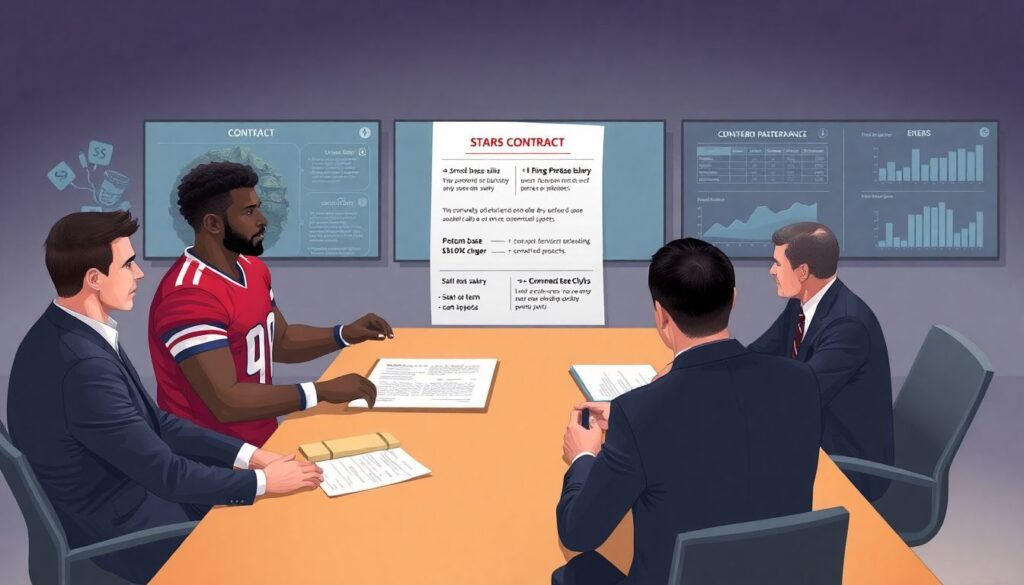 Секреты переговоров при крупных контрактах футболистов - иллюстрация