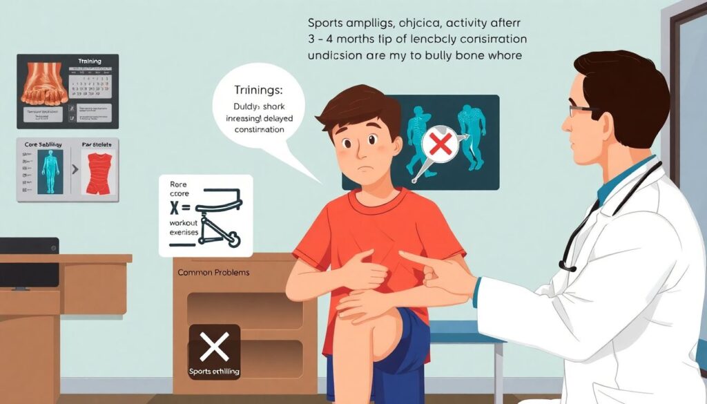 Травмы и реабилитация после переломов у молодых игроков - иллюстрация