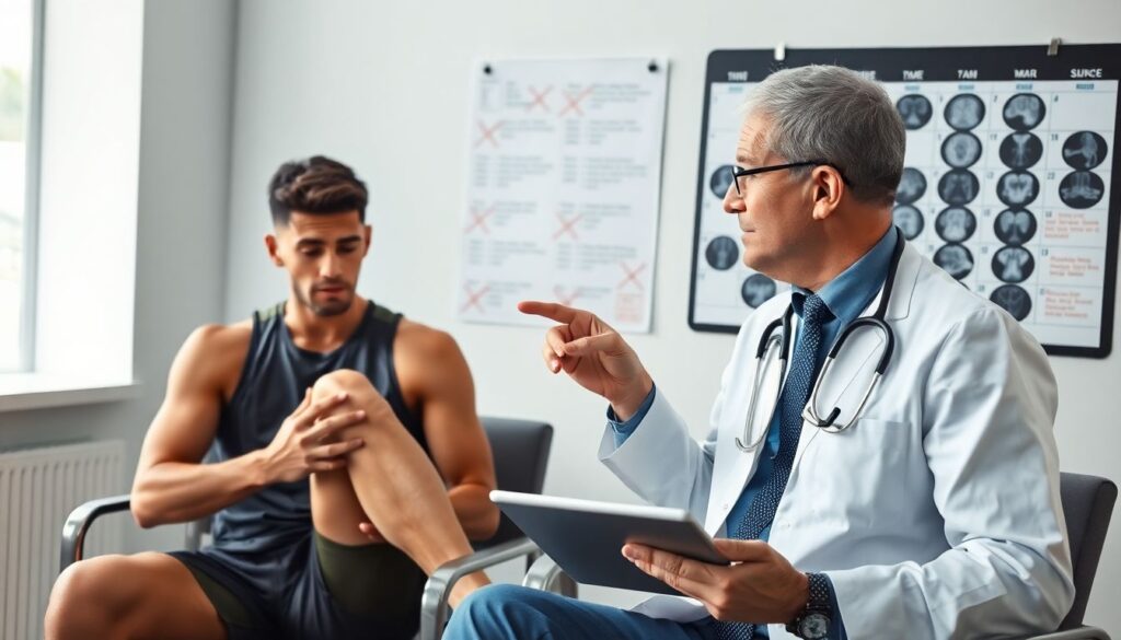 Травмы и восстановление после хронических травм у спортcменов - иллюстрация