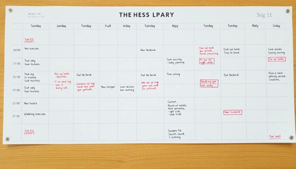 Как планировать календарь занятий по восстановлению после травм - иллюстрация