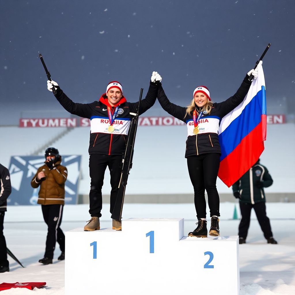 Биатлонист из Подмосковья Карим Халили доминирует на чемпионате России